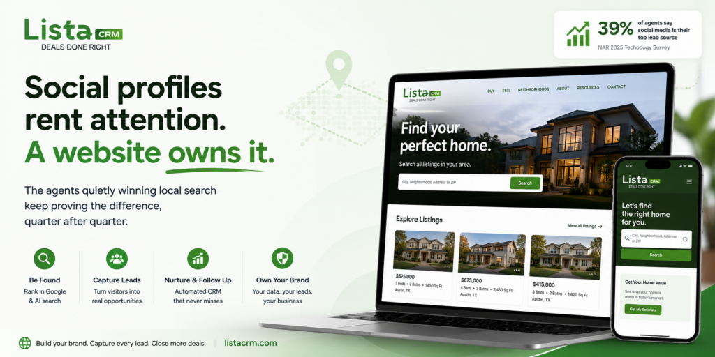 do real estate agent need website